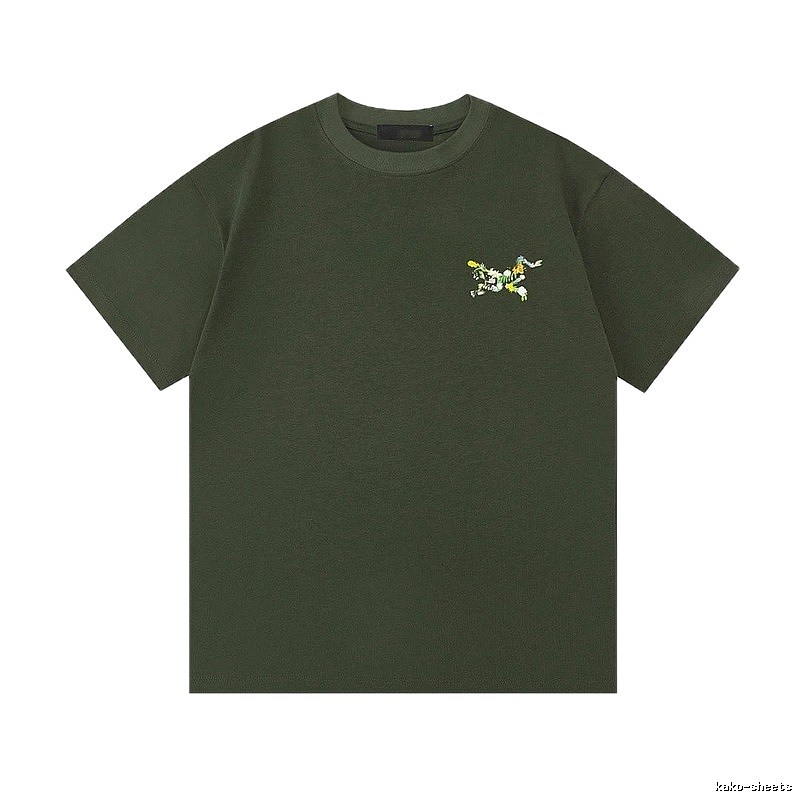 Arc'teryx Floral Logo Outdoor-style Army Green T-Shirt