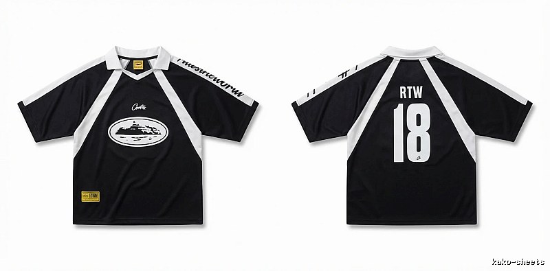 Corteiz RTW Series Sporty Black Short-sleeve Shirt