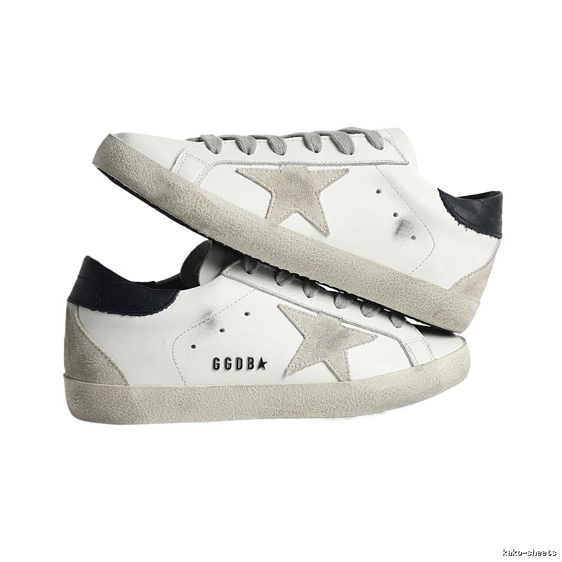 Golden Goose distressed white shoes