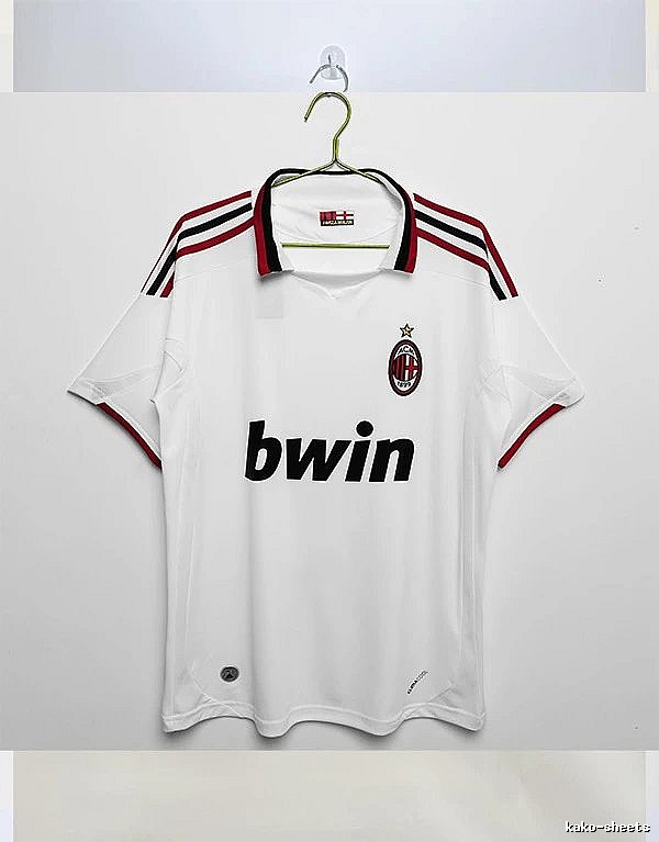 AC Milan Gift Ready Retro soccer jersey Red Black Striped with Standout Detail