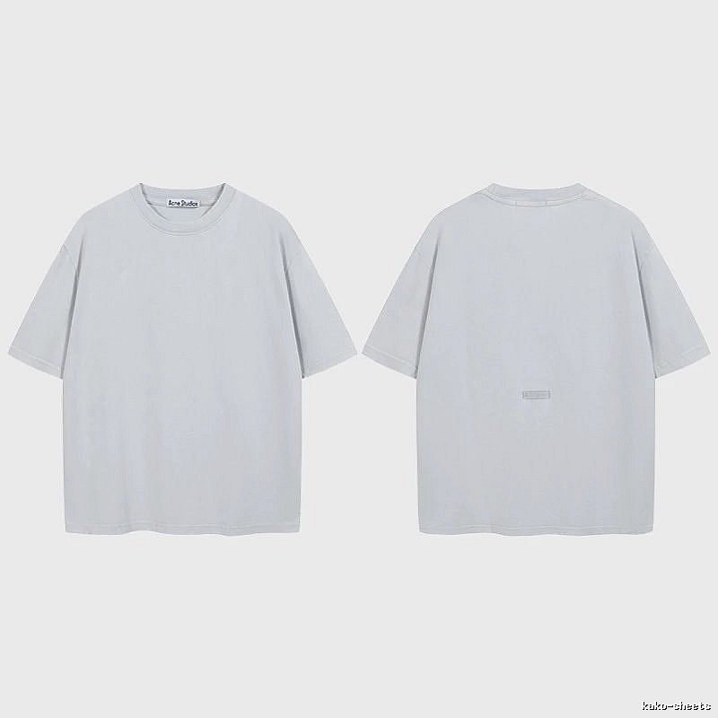 Acne Studios 2090-80 Blue Style Ac908040 Stockholm Logo T-Shirt Relaxed Styling