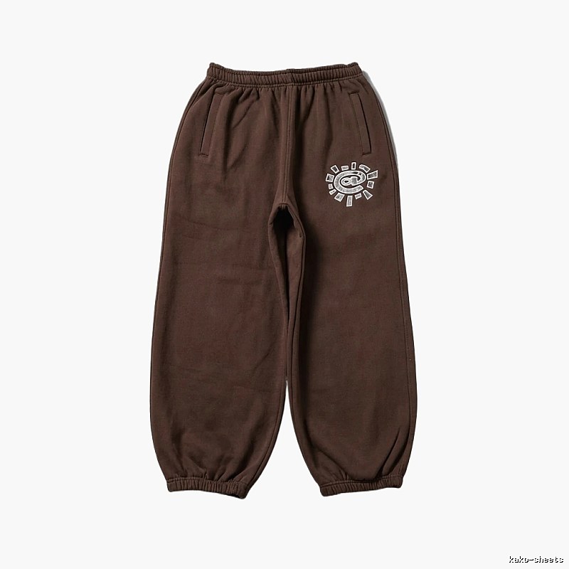 ADWYSD Sun Print Casual Pants (Brown)