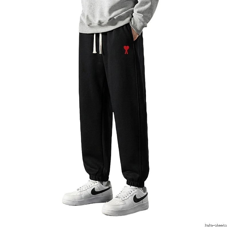 AMI Love Leisure Style Black Pants