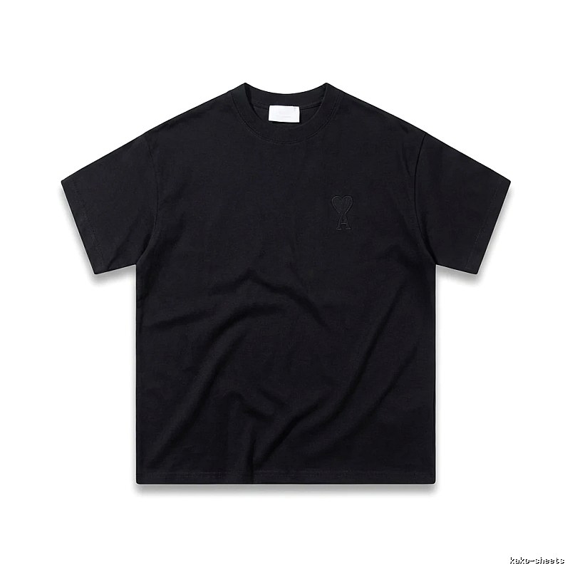 AMI Love Simple Style Black T-shirt