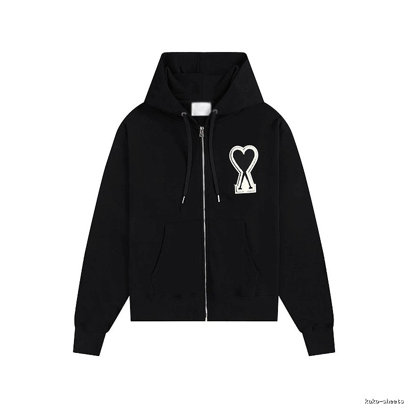 AMI Love Trendy and Cool Black Sweatshirt