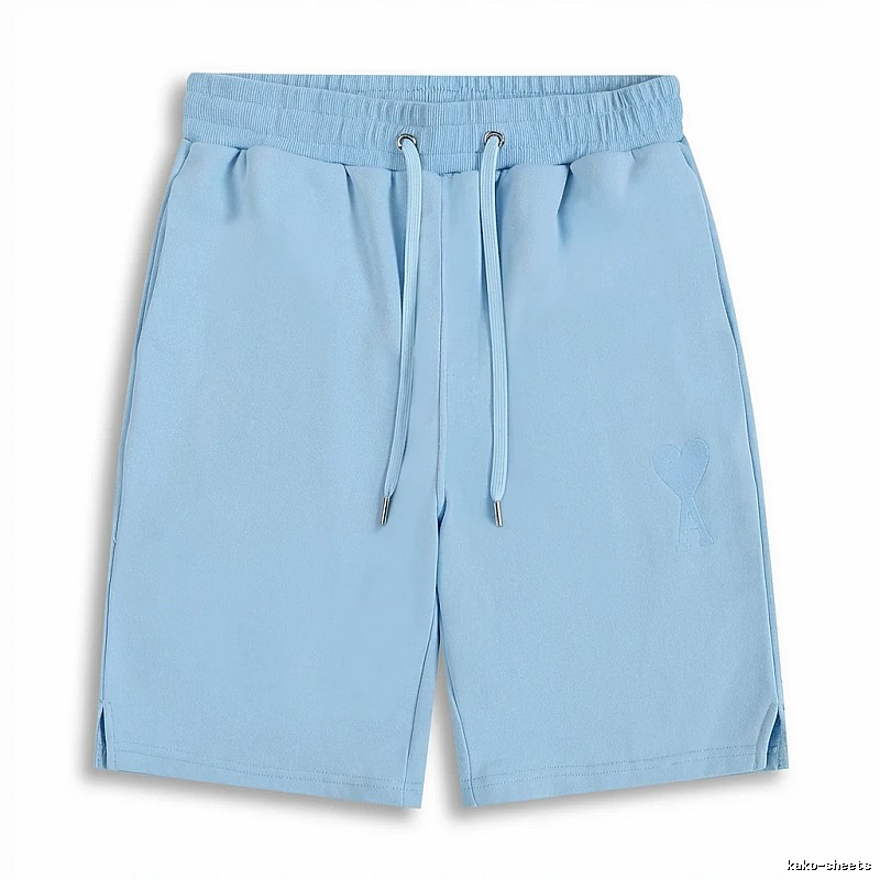 AMI minimalist style light blue shorts