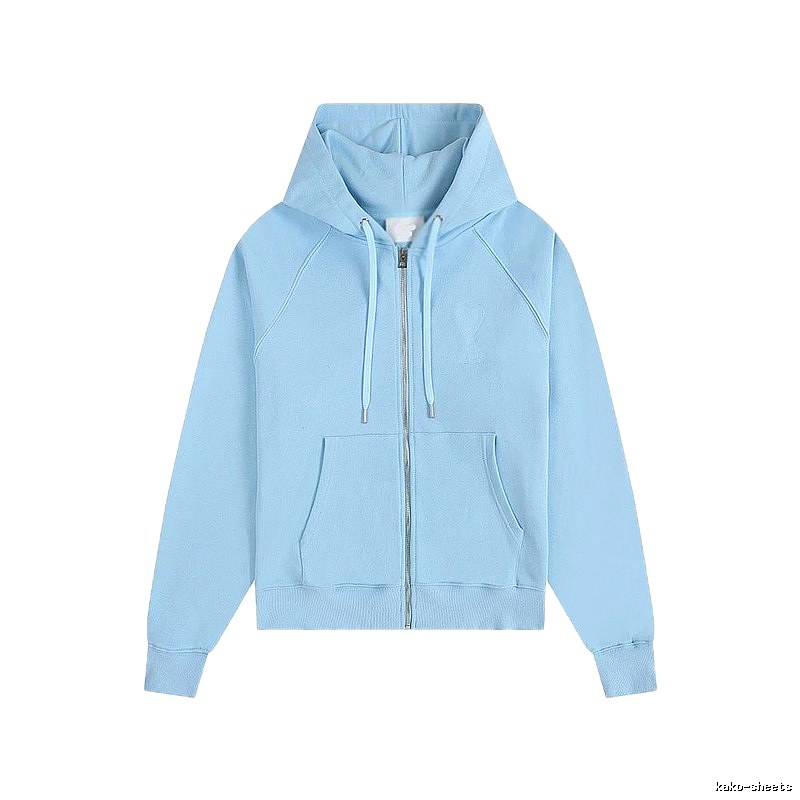 AMI minimalist style light blue sweatshirt