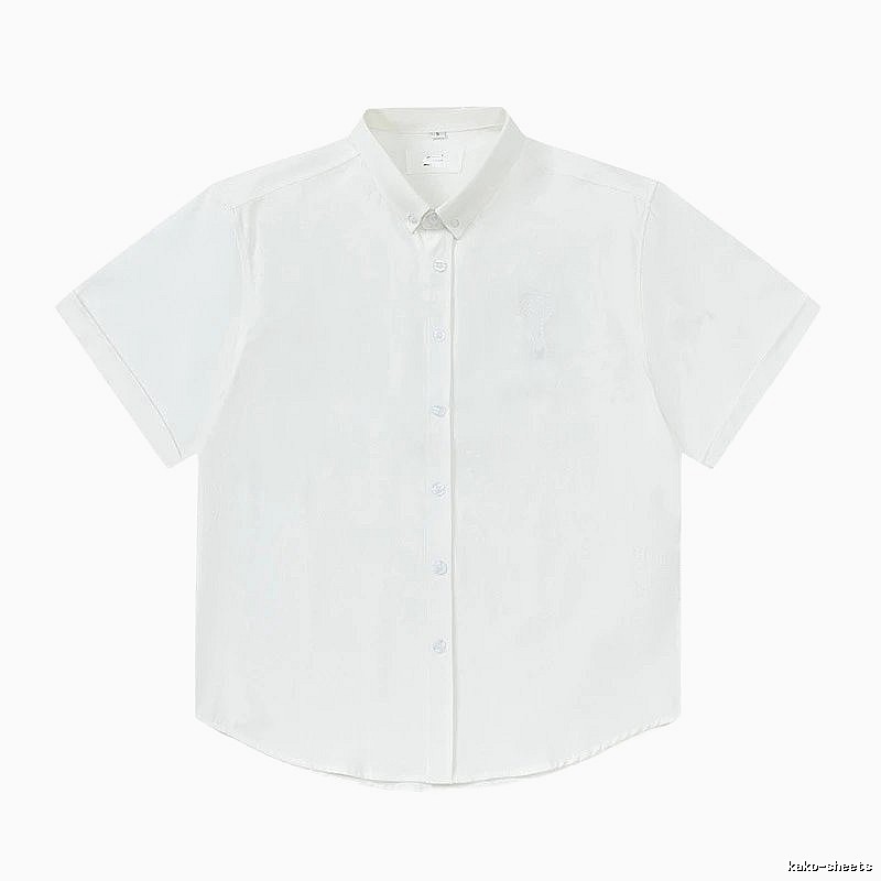 AMI Minimalist Style White Shirt