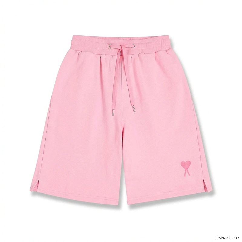AMI pink shorts in a cute and casual style