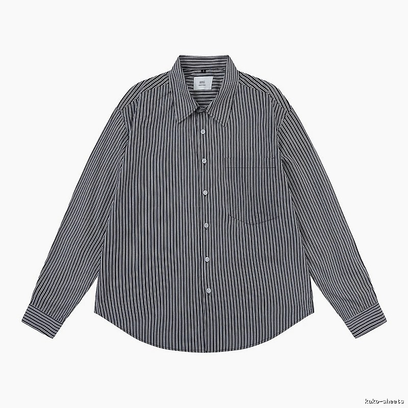 AMI Stripe Minimalist Style Shirt