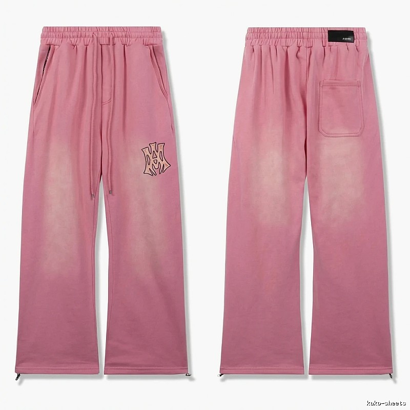 AMIRI casual style pink long trousers