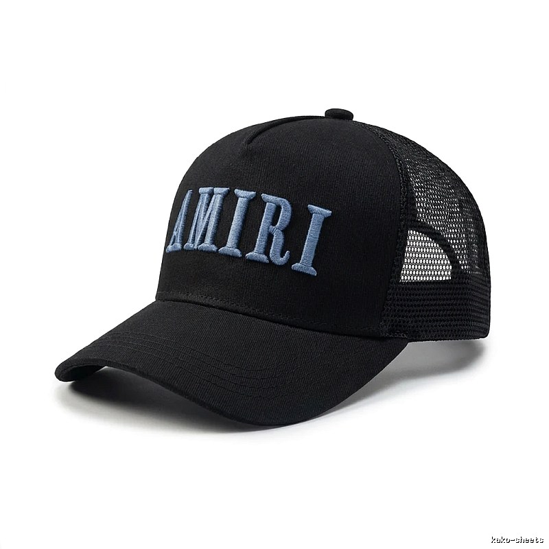 AMIRI Embroidered Trendy and Cool Black Hat