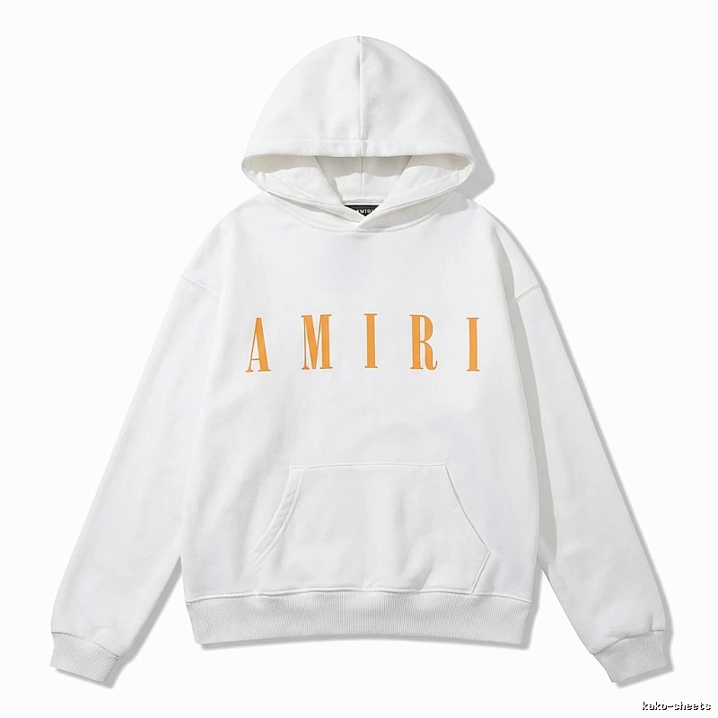 AMIRI letter trendy brand white sweatshirt