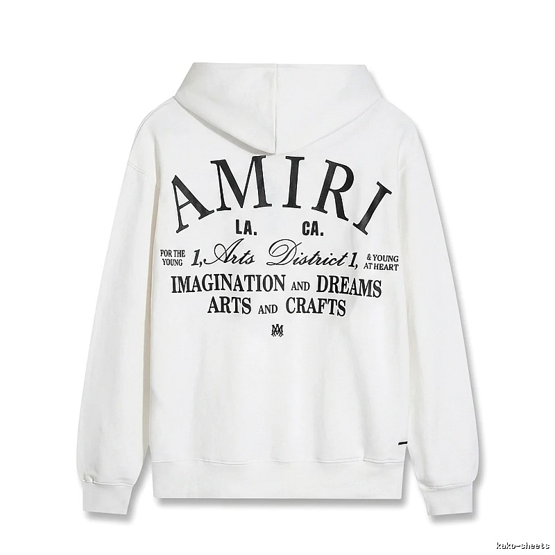 AMIRI Printed Casual Style White Hoodie