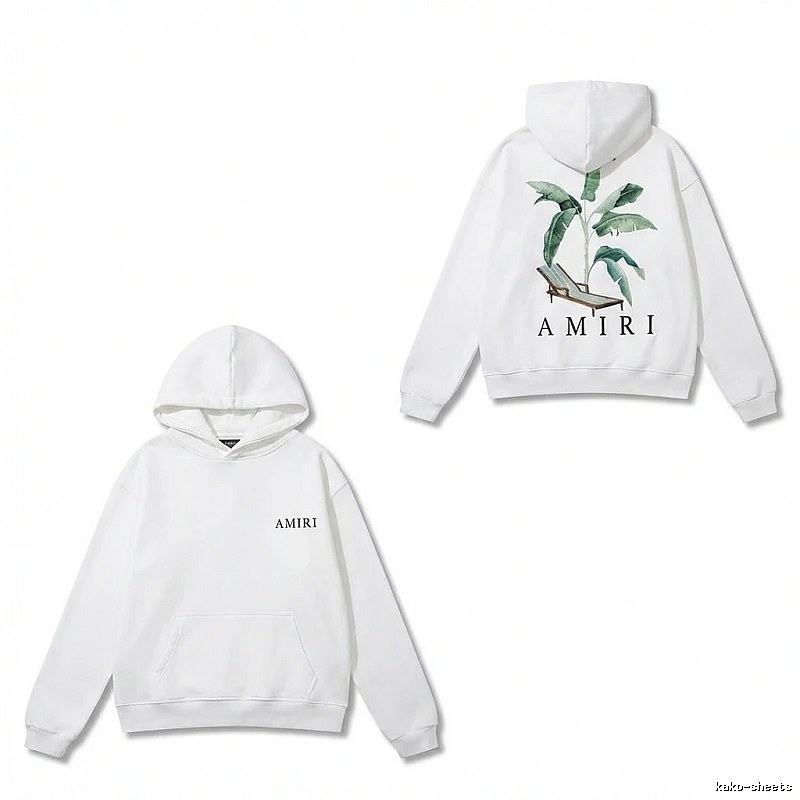AMIRI Printed Casual White Hoodie