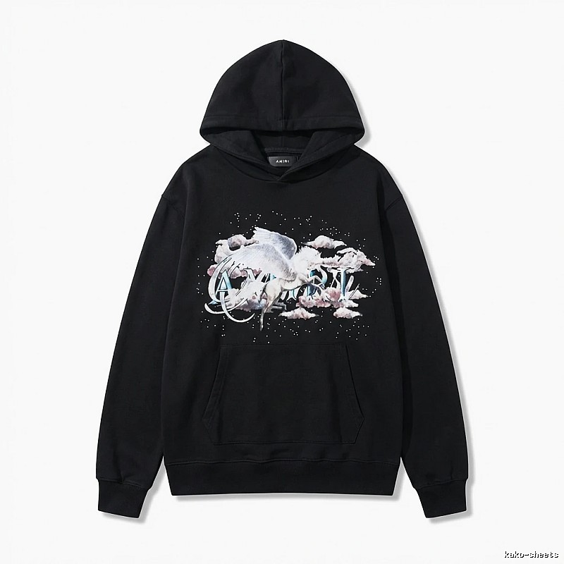 AMIRI Printed Trendy Black Sweatshirt