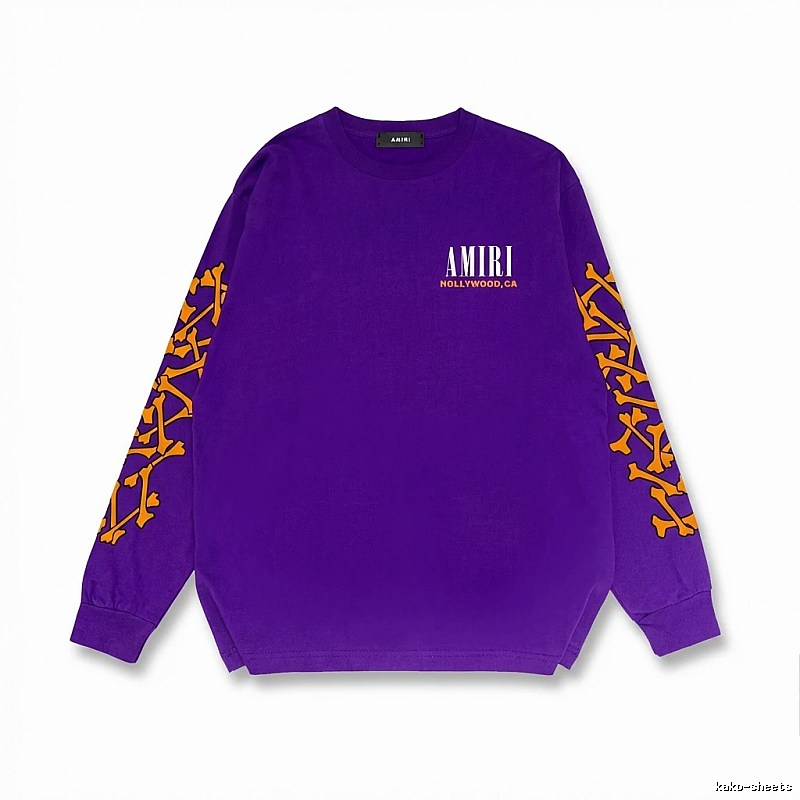 AMIRI purple sweatshirt with skull print