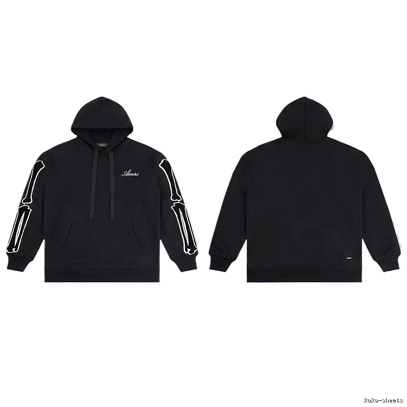 AMIRI Skull Style Black Hoodie