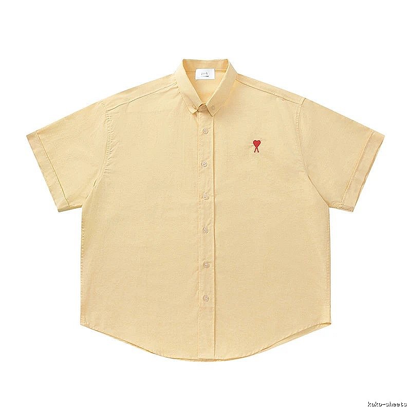 Ami's simple and loving style yellow shirt