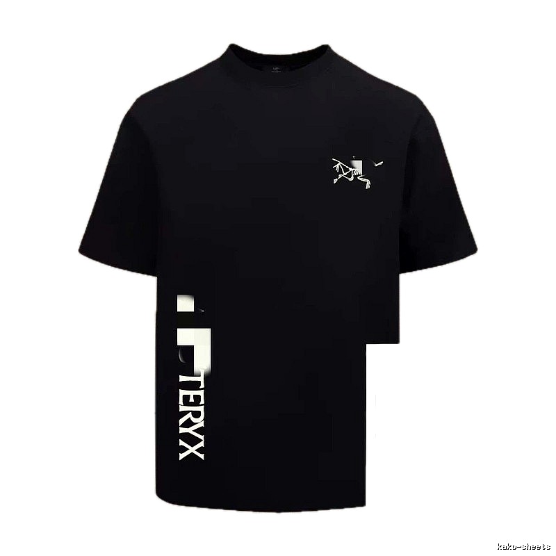 Arc'teryx Printed Technical Style Black Short-sleeved T-Shirt