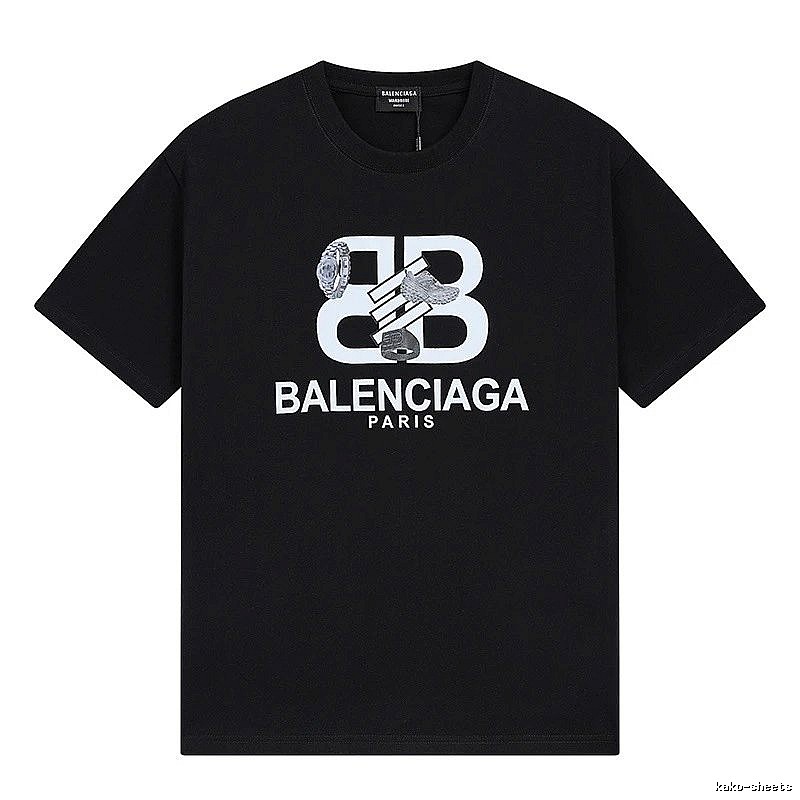 Balenciaga BB Print Short-sleeve Shirt