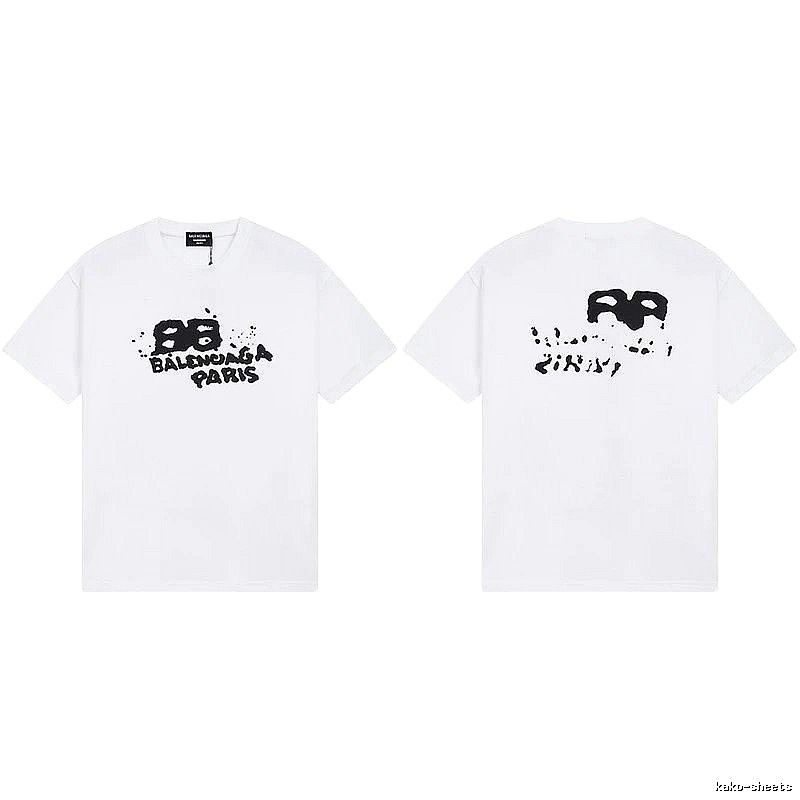 Balenciaga BB Print White T-shirt