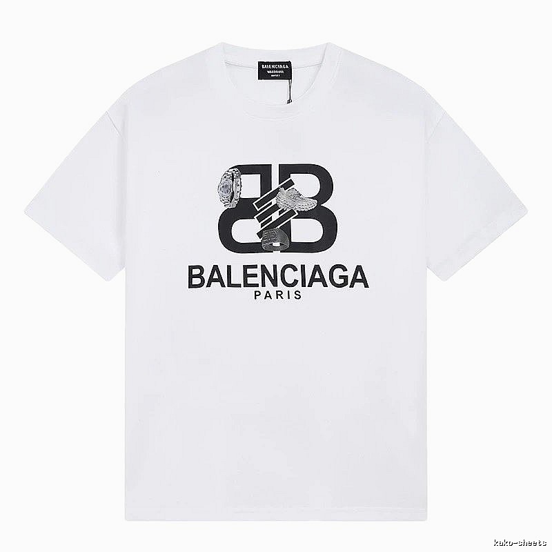 Balenciaga BB Series Simple White T-shirt