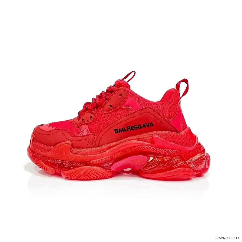 Balenciaga dad-style red shoes
