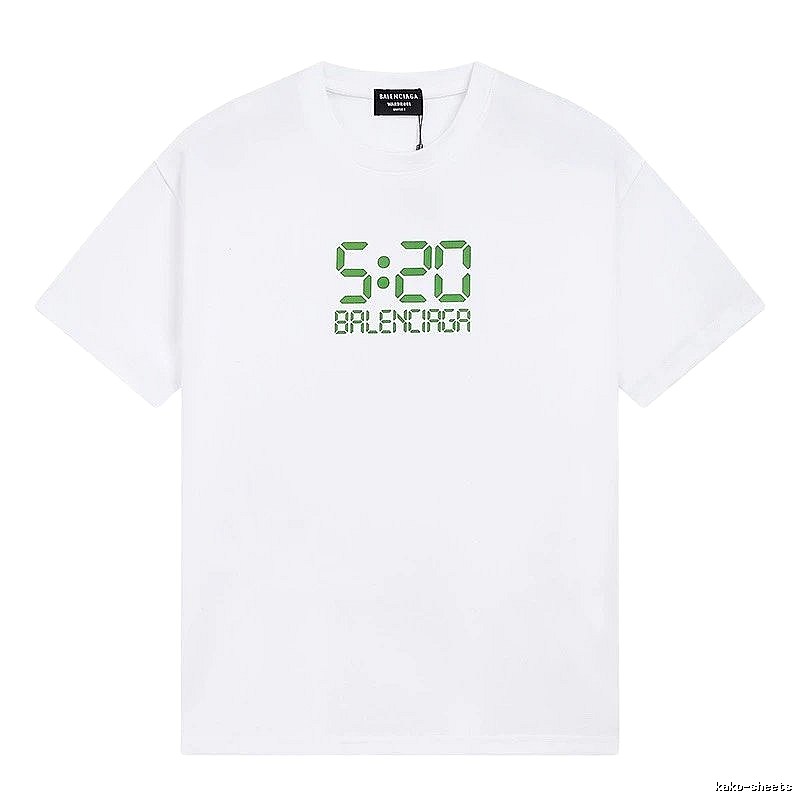 Balenciaga digital-style white T-shirt