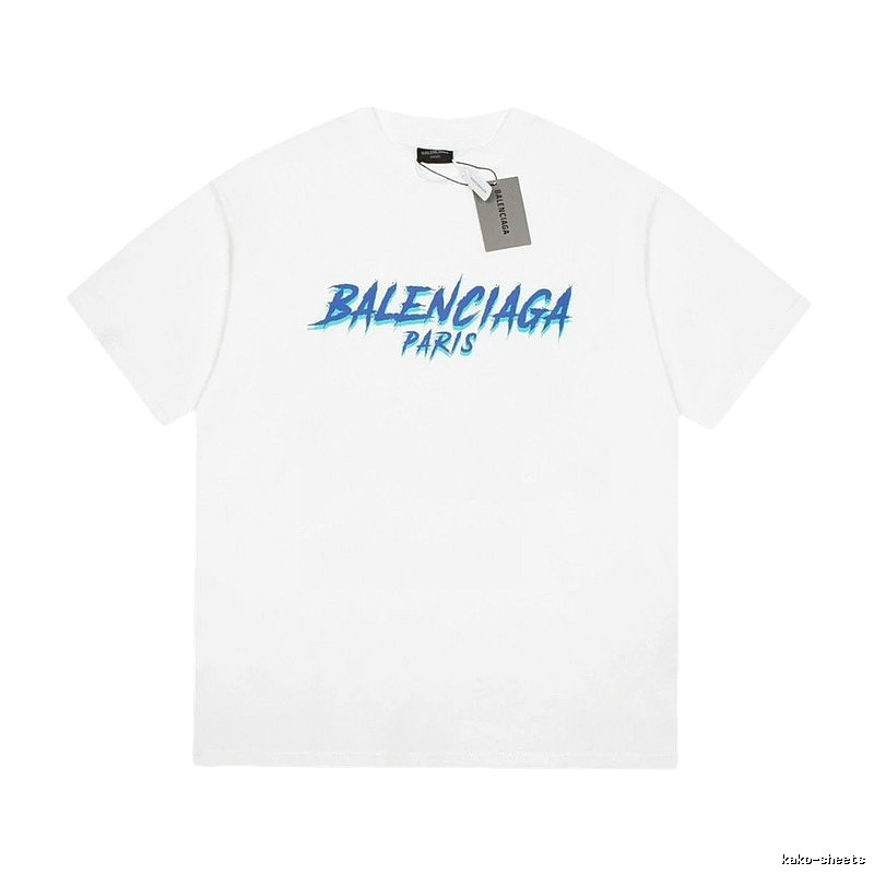 Balenciaga Graffiti Street Style White T-Shirt