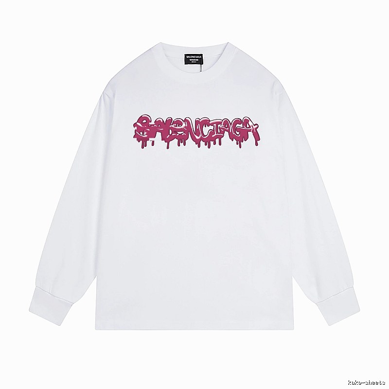 Balenciaga graffiti-style white T-shirt