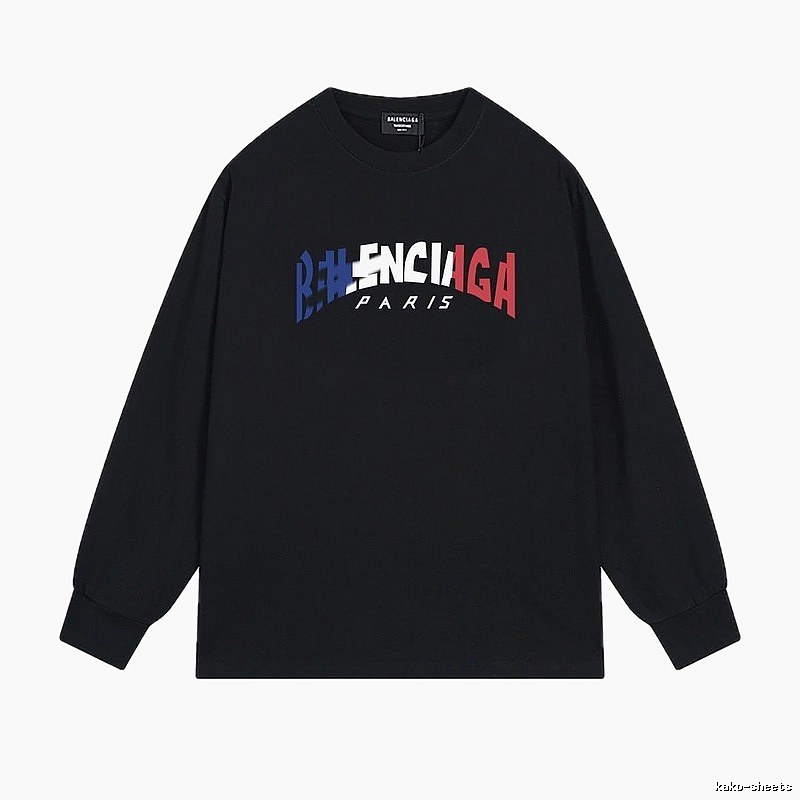 Balenciaga letter-style black sweatshirt