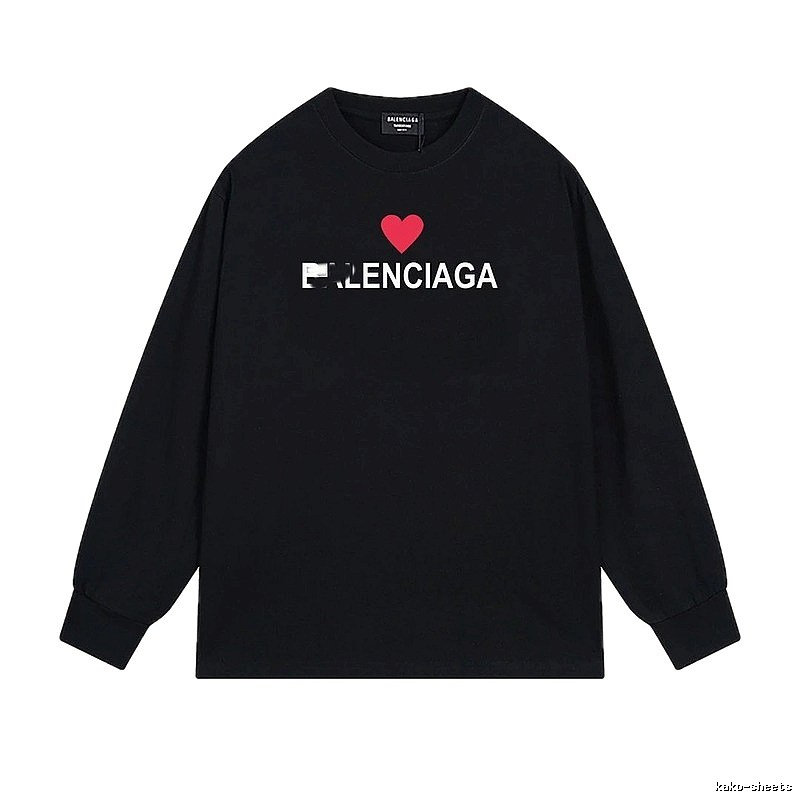 Balenciaga Love Simple Black T-shirt