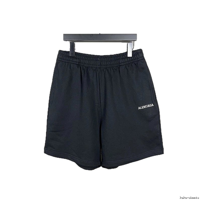 Balenciaga minimalist black shorts