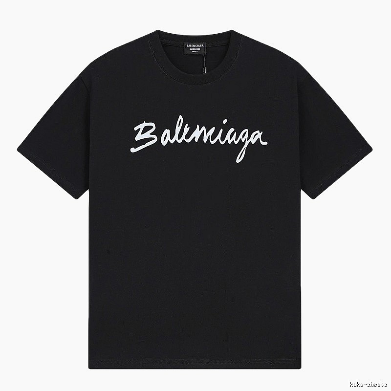 Balenciaga minimalist style black T-shirt