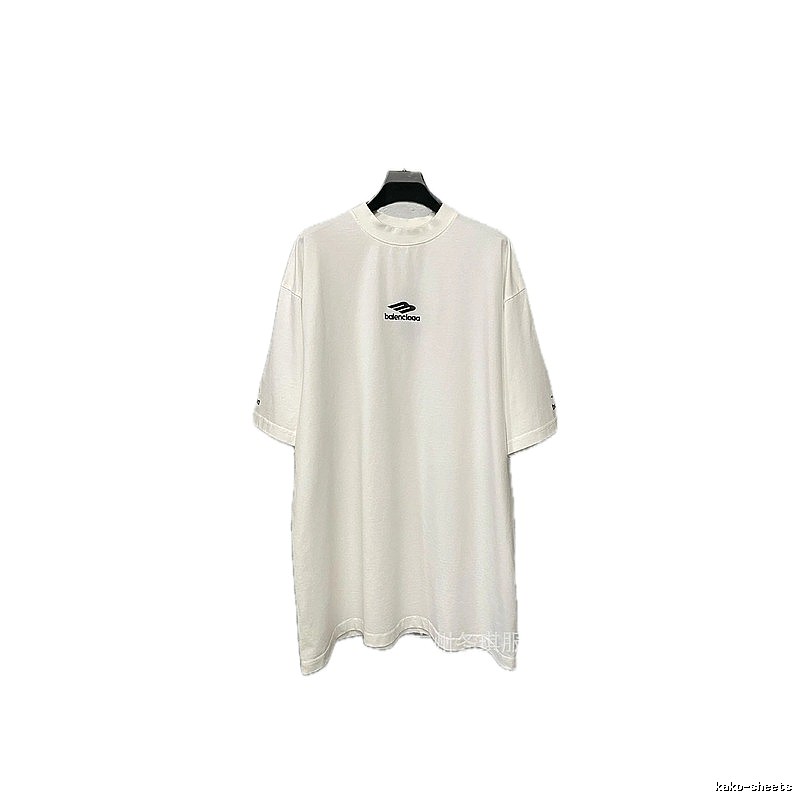 Balenciaga minimalist style white T-shirt