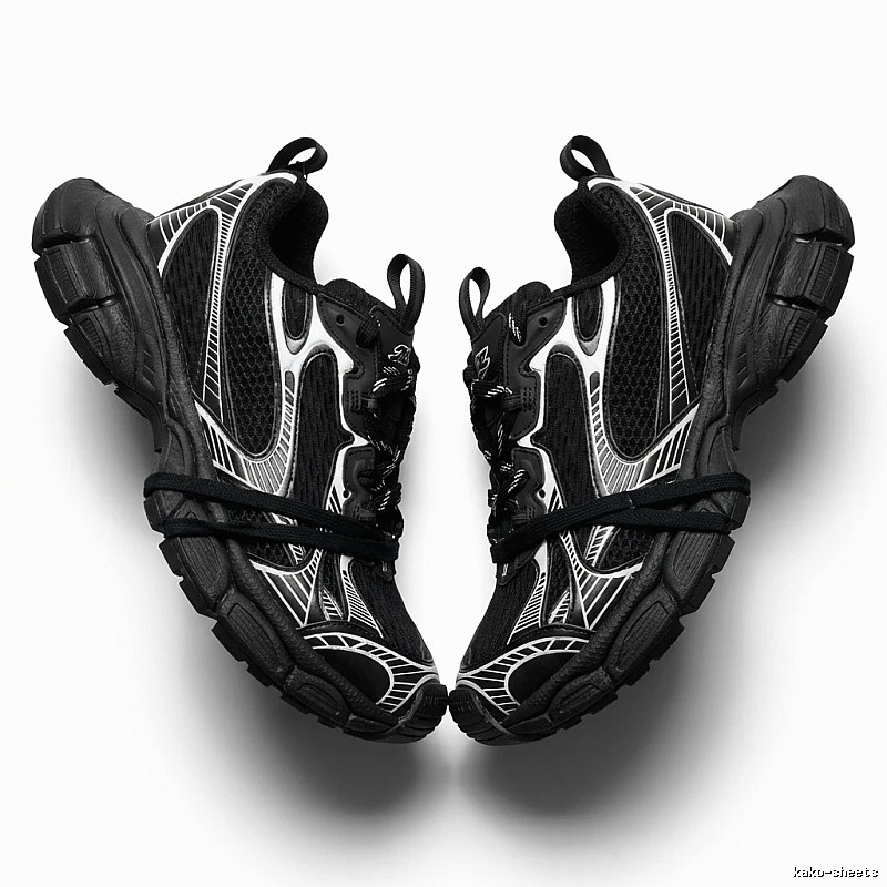 Balenciaga retro black and grey sports shoes
