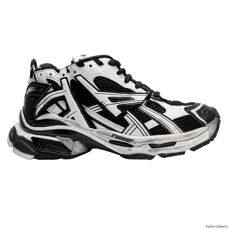 Balenciaga retro black and white sneakers