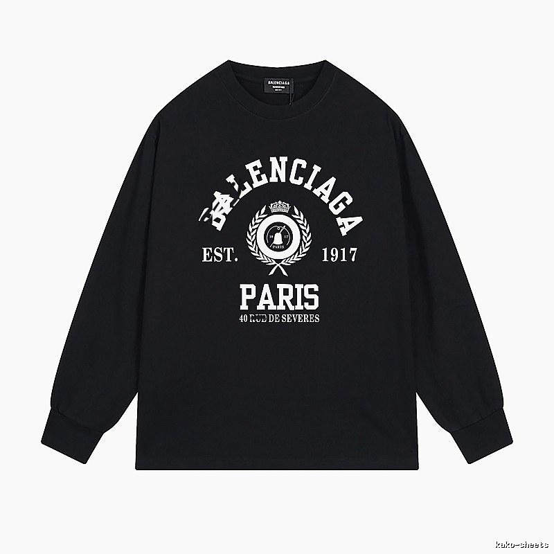 Balenciaga retro black long-sleeve