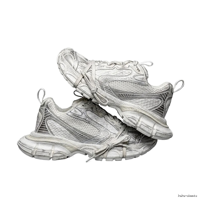 Balenciaga retro silver-gray sneakers