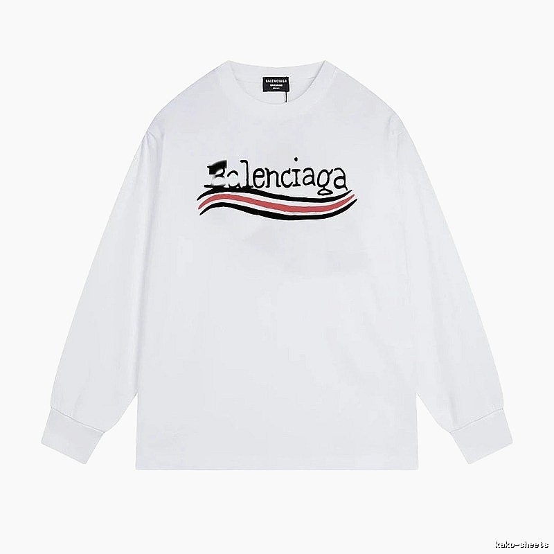 Balenciaga striped white long-sleeve