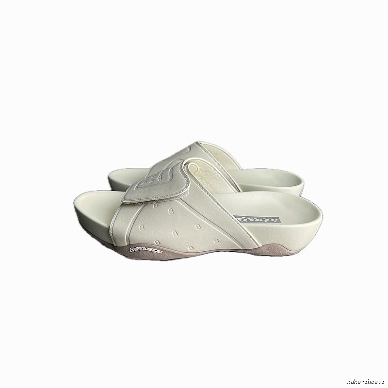 Balenciaga Trendy Style Off-white Platform Slippers