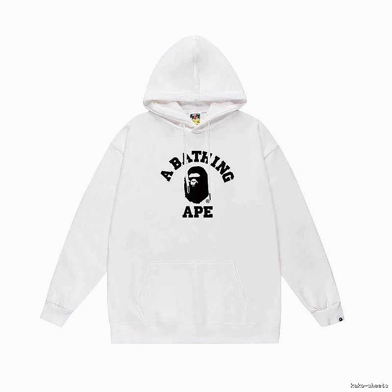 Bape Ape Head Simple White Sweatshirt