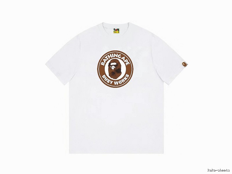 Bape Ape Head white short-sleeved shirt