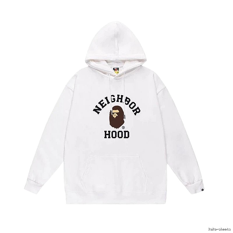 Bape Ape series white hoodie