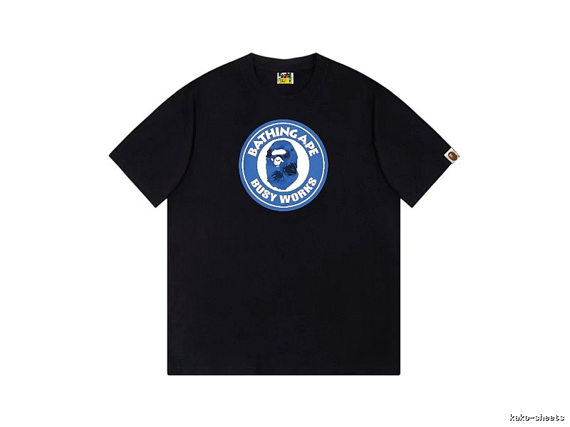 Bape Blue Label Trendy Cool Black T-shirt