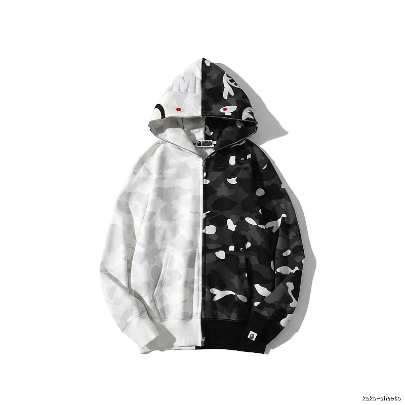Bape camouflage patchwork style coat