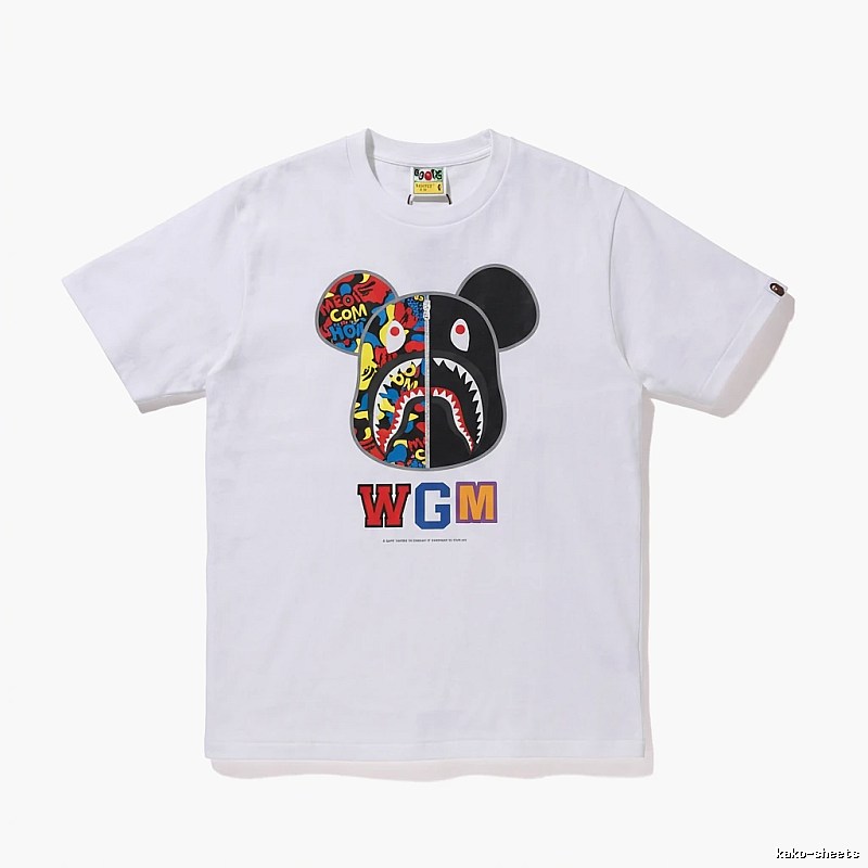 Bape Mickey Mouse Co-branded White T-shirt