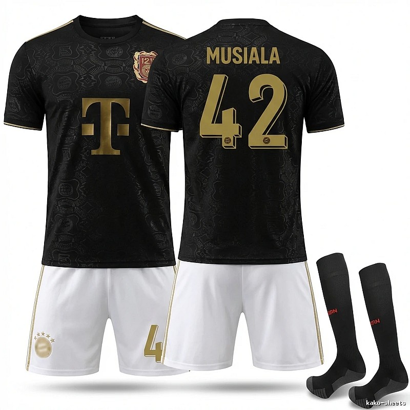 Bayern Munich Black Gold Trendy Brand Jersey