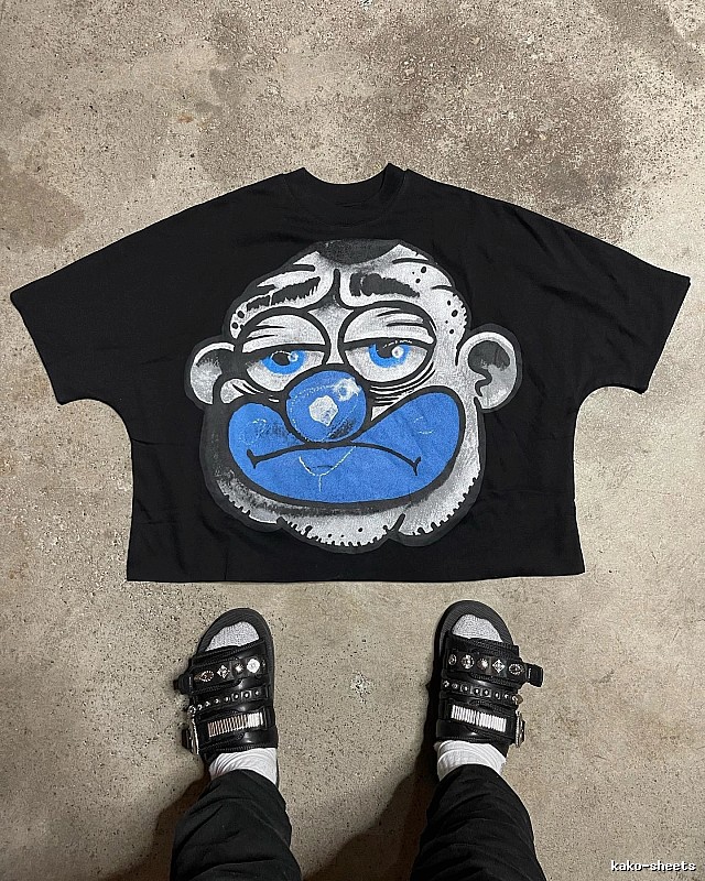 Billionaire Cartoon Trendy Brand Black T-shirt